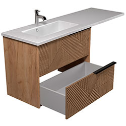 Фото Тумба з умивальником Cubic-80-A (Adam 140 L)