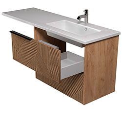 Фото Тумба з умивальником Cubic-80-A (Adam 140 R)