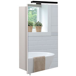 Фото Дзеркальна галерея Runa Black ЗШ-41х72 зі світильником