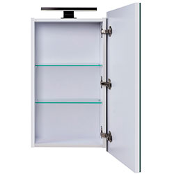 Фото Дзеркальна галерея Runa Black ЗШ-41х72 зі світильником