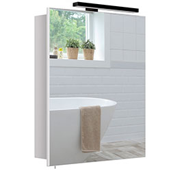 Фото Дзеркальна галерея Runa Black ЗШ-54х72 зі світильником