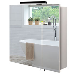 Фото Дзеркальна галерея Runa Black ЗШ-70х72 зі світильником