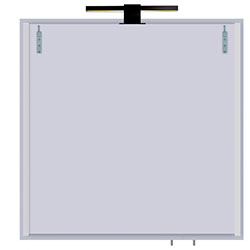 Фото Дзеркальна галерея Runa Black ЗШ-70х72 зі світильником