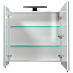 Фото Дзеркальна галерея Runa Black ЗШ-80х72 зі світильником