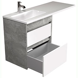 Фото Тумба з умивальником Polo Loft-60-U (Adam 120 L)