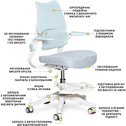 Фото Дитяче крісло Fantasy Air KBL (Y-608 KBL)