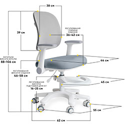 Фото Дитяче крісло Atlas Air Dark Blue (Y-309 DBG)