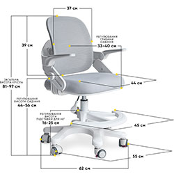Фото Дитяче крісло Neo Air Grey (Y-308 G)