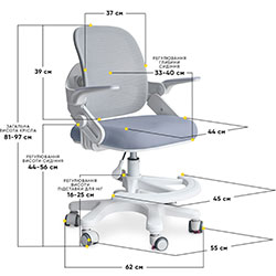 Фото Дитяче крісло Neo Air Dark Blue (Y-308 DBG)