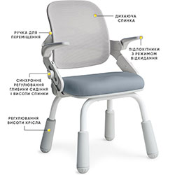 Фото Дитяче крісло Neo Air Static Dark Blue (Y-306 DBG)