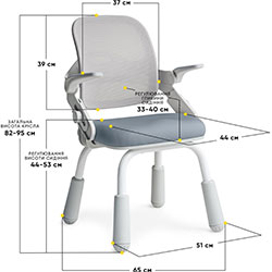 Фото Дитяче крісло Neo Air Static Dark Blue (Y-306 DBG)