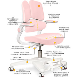 Фото Дитяче крісло Trident Pink (Y-617 KP)