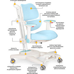 Фото Дитяче кріслo Space Air Blue (Y-609 KBL)