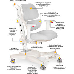 Фото Дитяче кріслo Space Air Grey (Y-609 G)