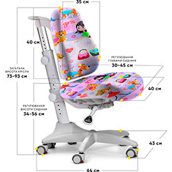 Фото Крісло Match GL gray base (Y-528 GL)