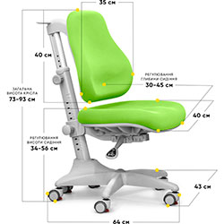 Фото Крісло Match KZ gray base (Y-528 KZ)