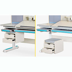 Фото Дитячий стіл Winnipeg Multicolor Plus MG Blue (BD-630 MG + BL з тумбою)