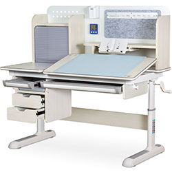 Фото Дитячий стіл Winnipeg Multicolor Plus MG Grey (BD-630 MG з тумбою)