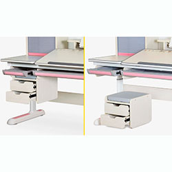 Фото Дитячий стіл Winnipeg Multicolor Plus MG Pink (BD-630 MG + PN з тумбою)