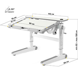 Фото Дитячий стіл Ergowood L Multicolor TG Energy (BD-810 TG/MC Energy)