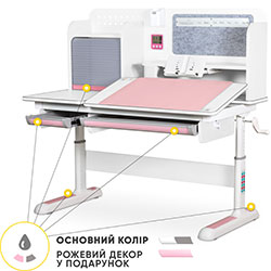Фото Дитячий стіл Winnipeg Multicolor WG + PN (BD-630 WG + PN Multicolor)