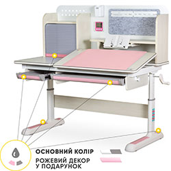 Фото Дитячий стіл Winnipeg Multicolor MG + PN (BD-630 MG + PN Multicolor)
