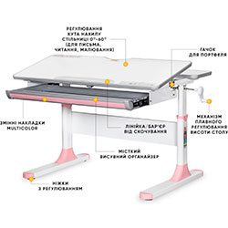 Фото Дитячий стіл Edmonton Multicolor PN Lite (BD-610 W/MC + PN Lite)