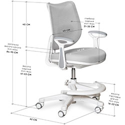 Фото Дитяче крісло Y-312 Grey (Y-312 G)