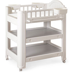 Фото Столик сповивальний Betty з матрацом (KD-E052 Grey / White + mattres)