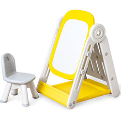 Фото Мольберт для малювання зі стільчиком Felix (KD-G012 Yellow)