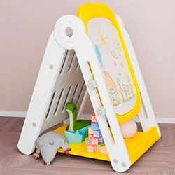 Фото Мольберт для малювання зі стільчиком Felix (KD-G012 Yellow)