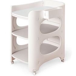 Столик сповивальний Dora з матрацом (KD-E062 Grey / White + mattress)