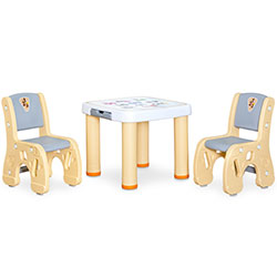 Дитячий комплект з двома стільчиками Pluto (KD-F061 Yellow)