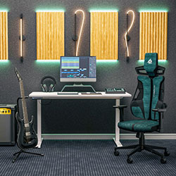 Фото Геймерське крісло Cyberlux V8 Fabric Green (GM-V8 FZ)