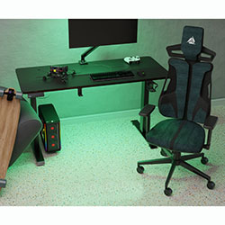 Фото Геймерське крісло Cyberlux V8 Fabric Green (GM-V8 FZ)