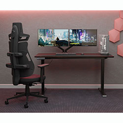 Фото Геймерське крісло Cyberlux V8 Fabric Red (GM-V8 FR)