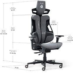Фото Геймерське крісло Cyberlux V10 Fabric Grey (GM-V10 FG)