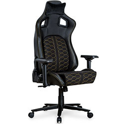 Геймерське крісло Cyberlux Hermes Fabric Black Gold (GM-403 B)