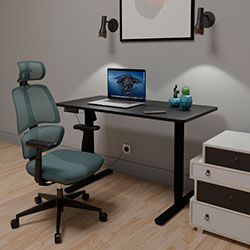 Фото Крісло Leo Air Plus Grey / Blue (Y-546 KBGL)