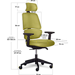 Фото Крісло Leo Air Plus Green (Y-546 KZ)