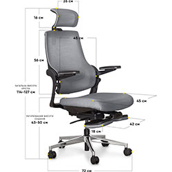 Фото Офісне крісло Vacanza Air KBG (Y-565 KBG)