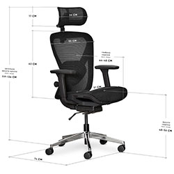 Фото Крісло Q1 Air Black (HF -Q1 M/B)