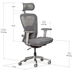 Фото Крісло Q1 Air Fabric Grey (HF-Q1 F/G)