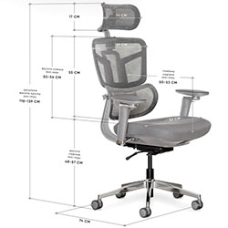 Фото Крісло S4 Air Fabric Grey (HF-S4 F/G)