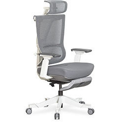 Фото Крісло S6 Air Fabric Grey White (HF-S6 F/ GW)