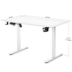 Фото Стіл PowerDesk Lite White (EVO-201 Lite W/W)