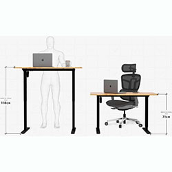 Фото Стіл PowerDesk Lite Mahogany (EVO-201 Lite Mahogany / B)