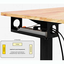 Фото Стіл PowerDesk Lite Mahogany (EVO-201 Lite Mahogany / B)