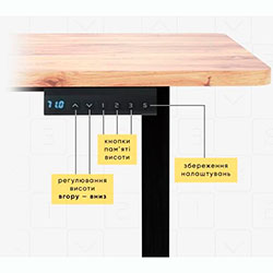 Фото Стіл PowerDesk Lite Mahogany (EVO-201 Lite Mahogany / B)