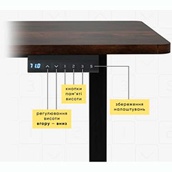 Фото Стіл PowerDesk Lite Antique (EVO-201 Lite Antique / B)